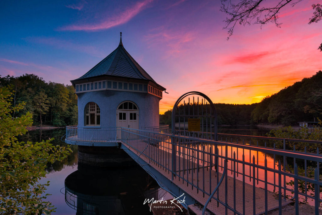 Fotograf der Elemente Landschaft Abendrot Itzenplitzer Weiher