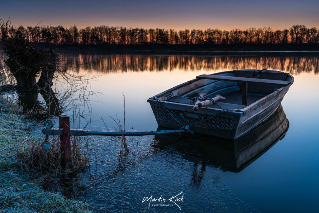 Fotograf der Elemente Landschaft Sonnenaufgang Lambsheimer Weiher