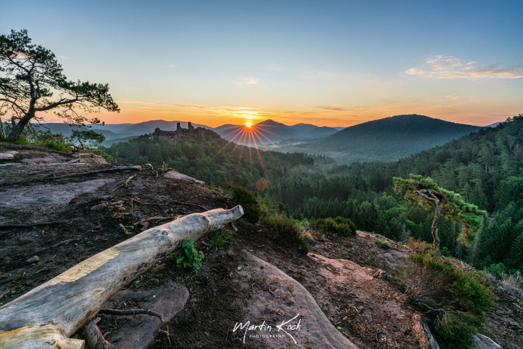 Fotograf der Elemente Landschaft Sonnenaufgang Pfalz