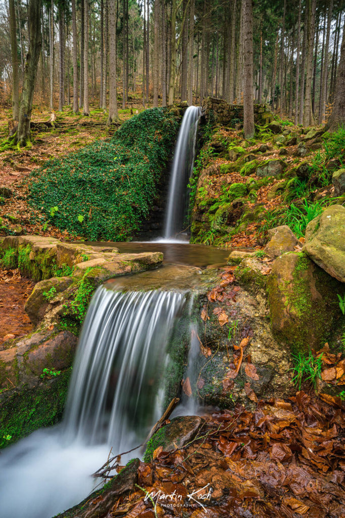 Fotograf der Elemente Landschaft Wasserfall Pfälzer Wald