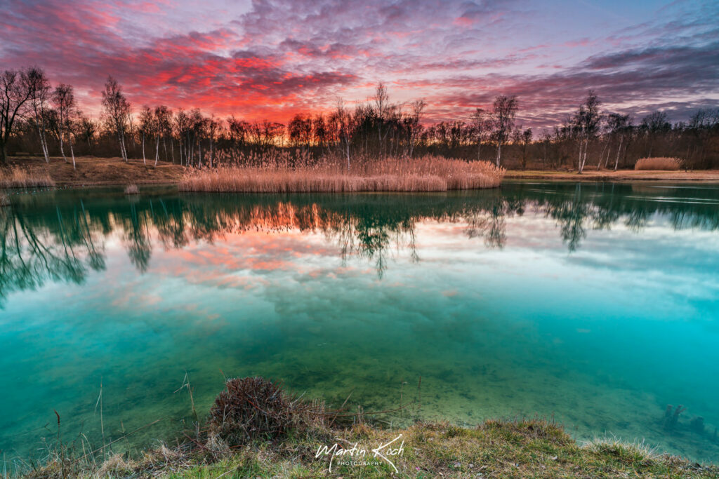 Abendrot Erdekaut Pfalz